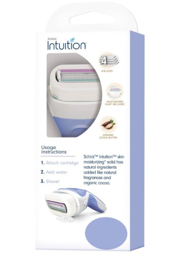 شيك ماكينة حلاقة شيك إنتويشن بيور نوريشمنت مع شفرتين مرطبتين بزبدة الكاكاو - Image 4